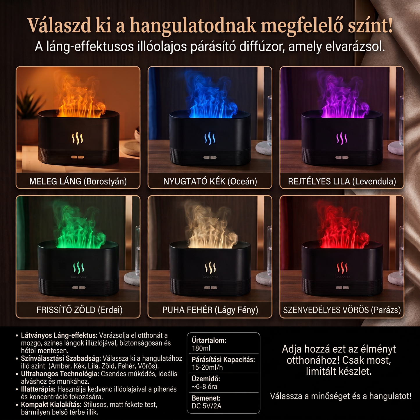 🔥 LángVarázs™ – Az új illatos párásítód